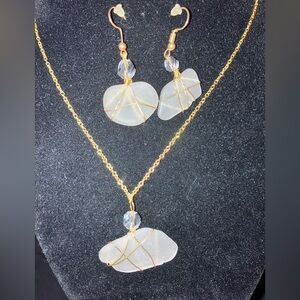 #10Handmade seaglass necklace set #10